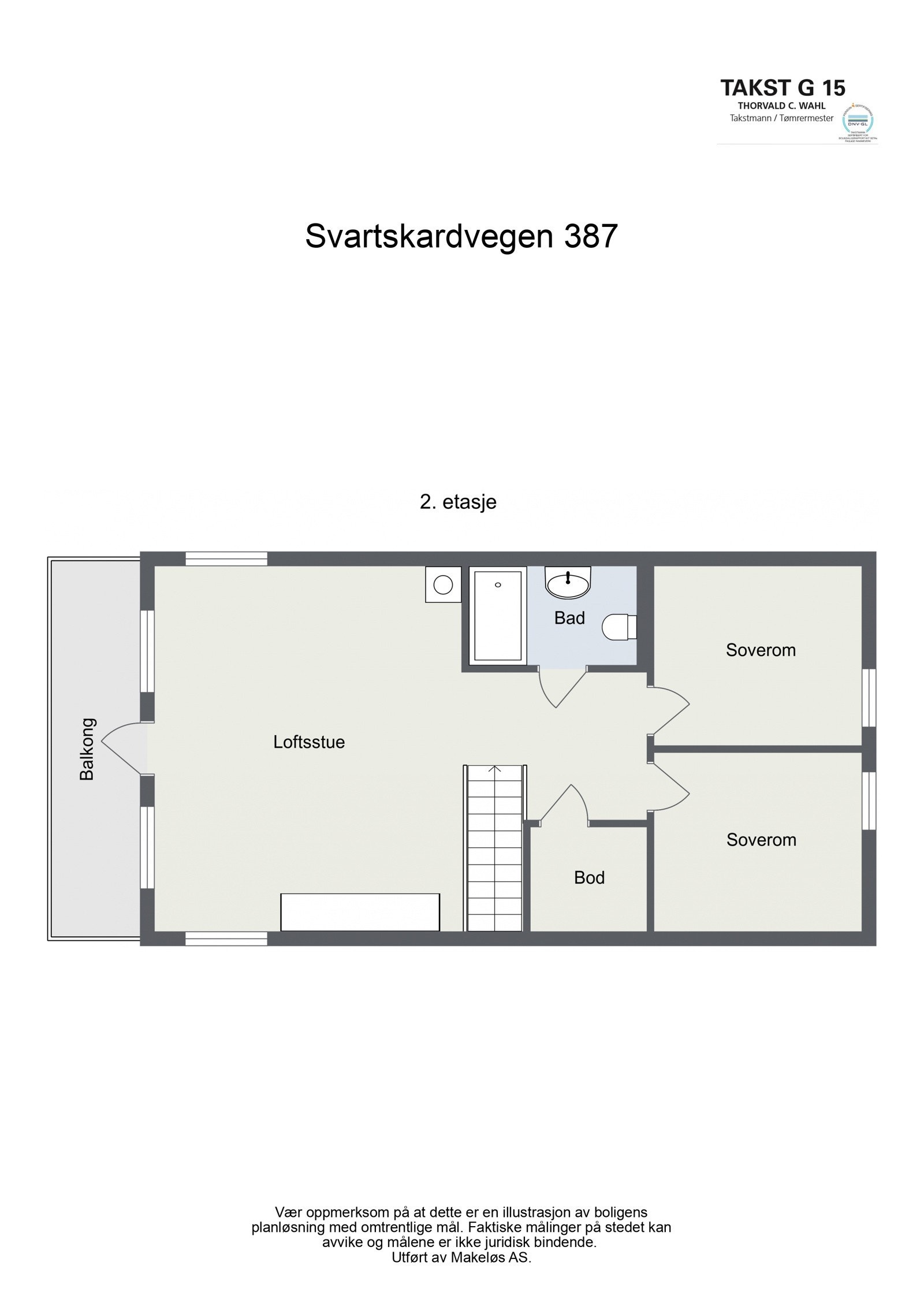 Plantegning andre etasje Galleribilde