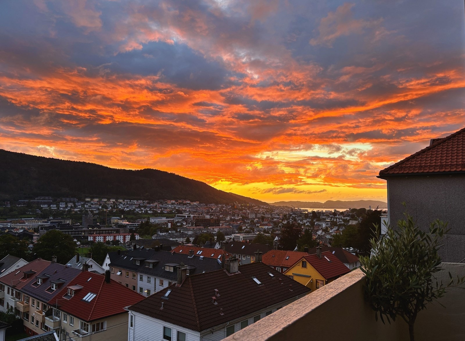 En har sol så godt som hele dagen, og vakre solnedganger kan nytes på kveldstid Galleribilde
