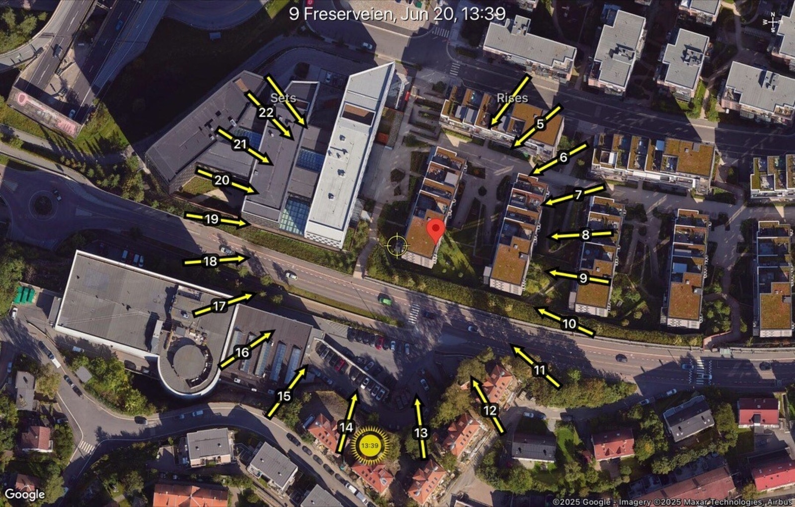 Solgangen på leiligheten er fra ca. 13.00-20.00 på sommerens beste dager Galleribilde