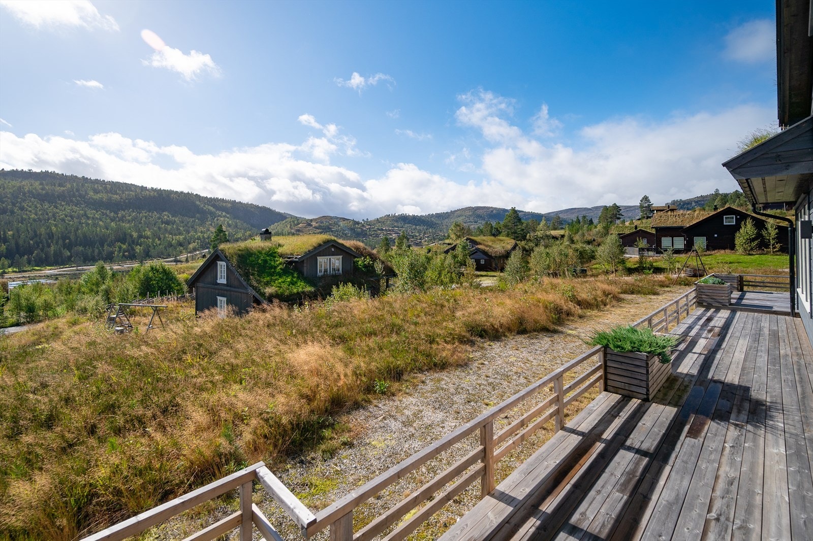 Terrassen er hele 80 kvm Galleribilde