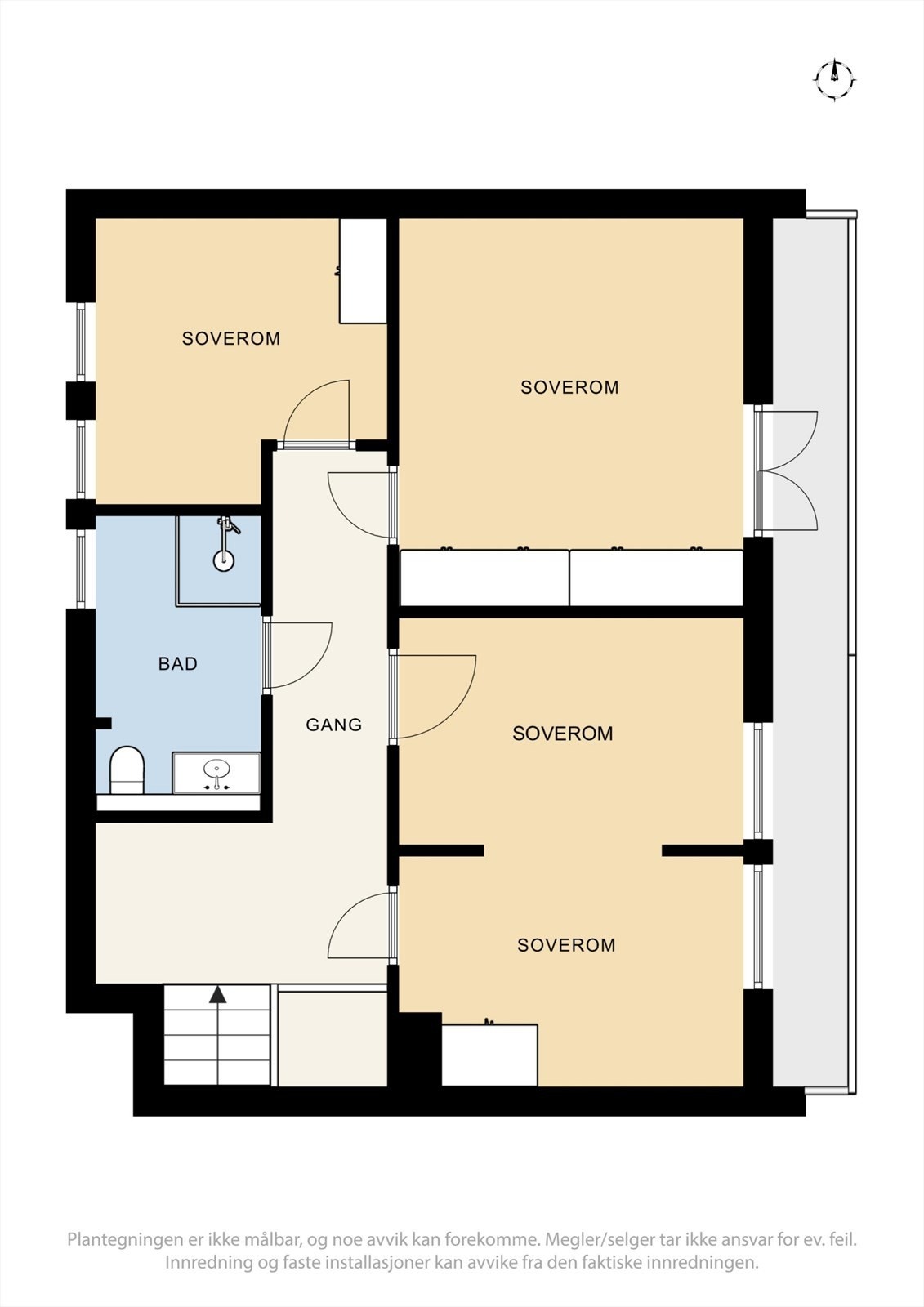 Plantegning 2. etasje Galleribilde