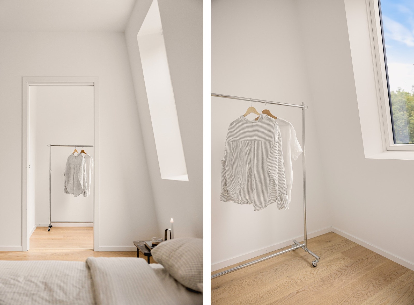 Garderoben kan innredes med hyller og garderober etter ønsker. Galleribilde