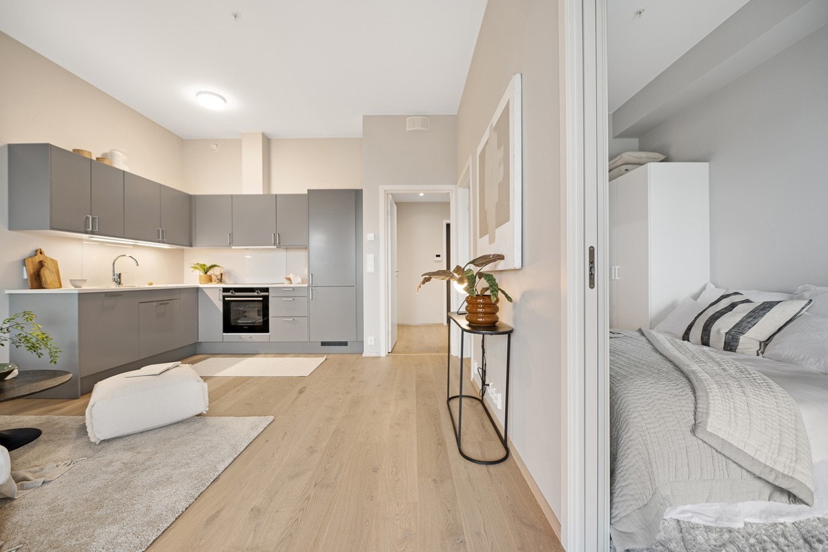 Leiligheten har en arealeffektiv planløsning. Galleribilde