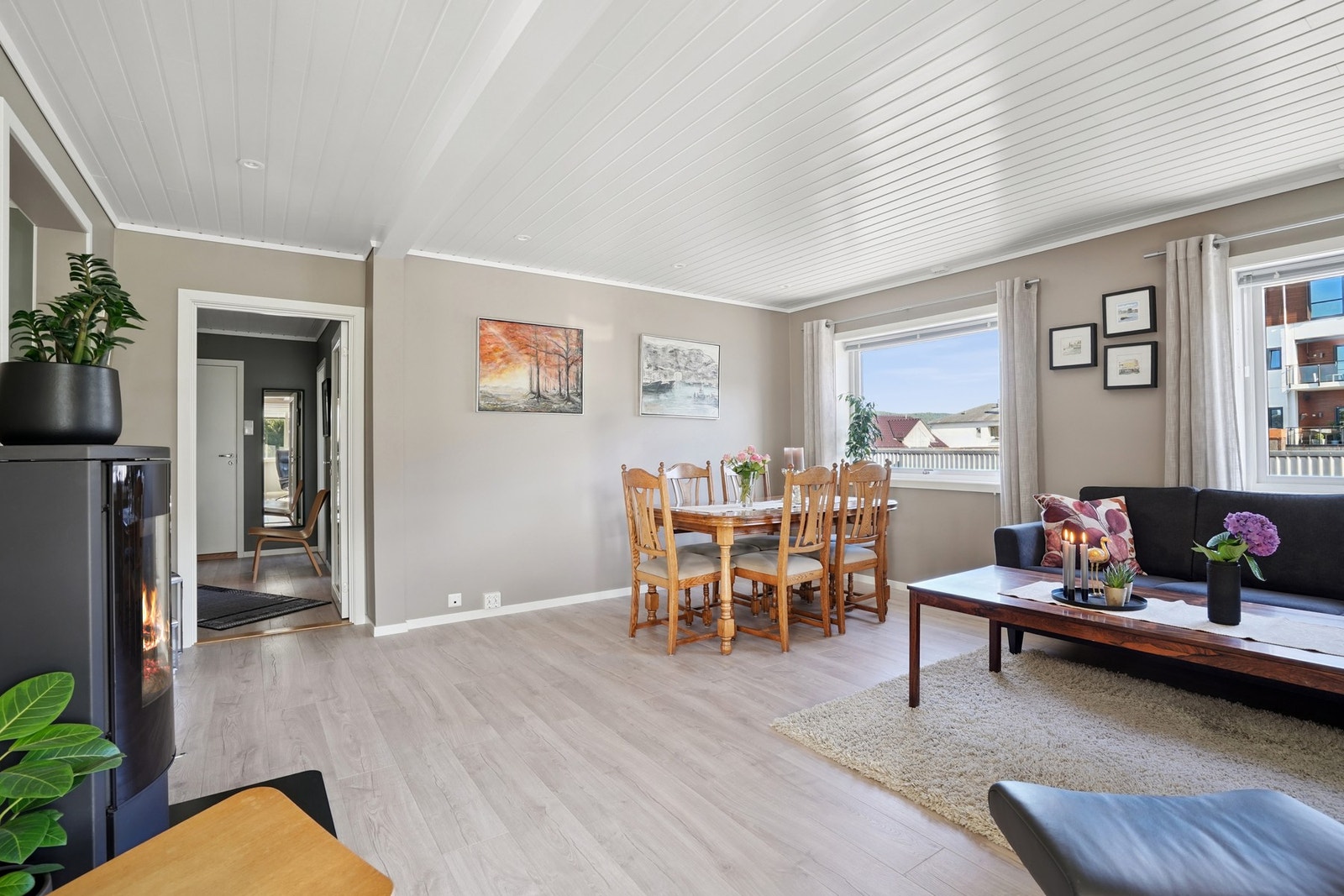 Stuen har naturlige soner. Galleribilde