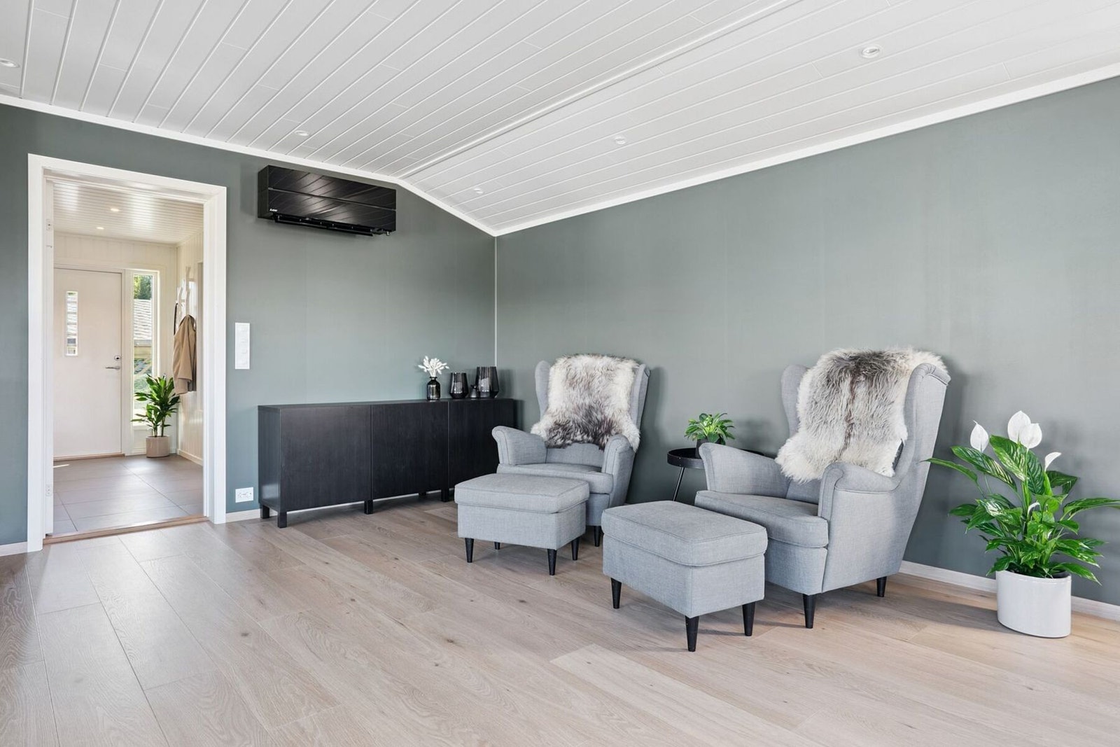 Varmepumpe er installert. Galleribilde