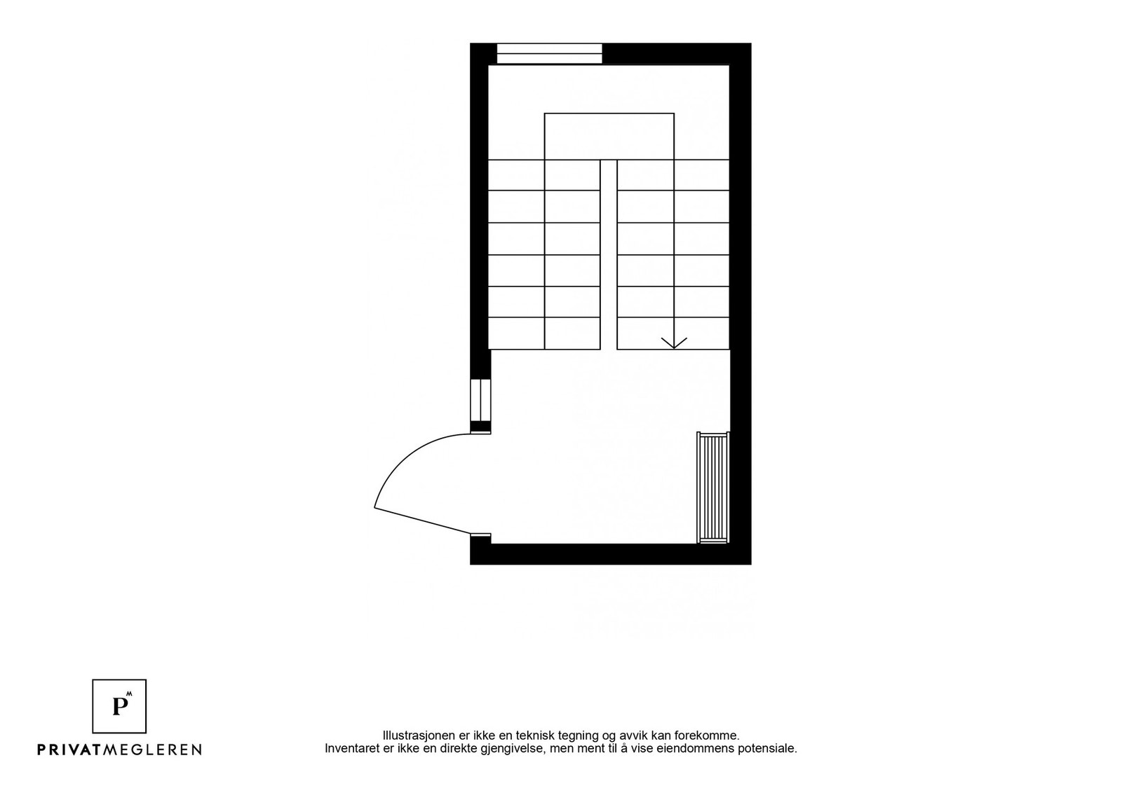 Inngangspartiet med trappeløp Galleribilde