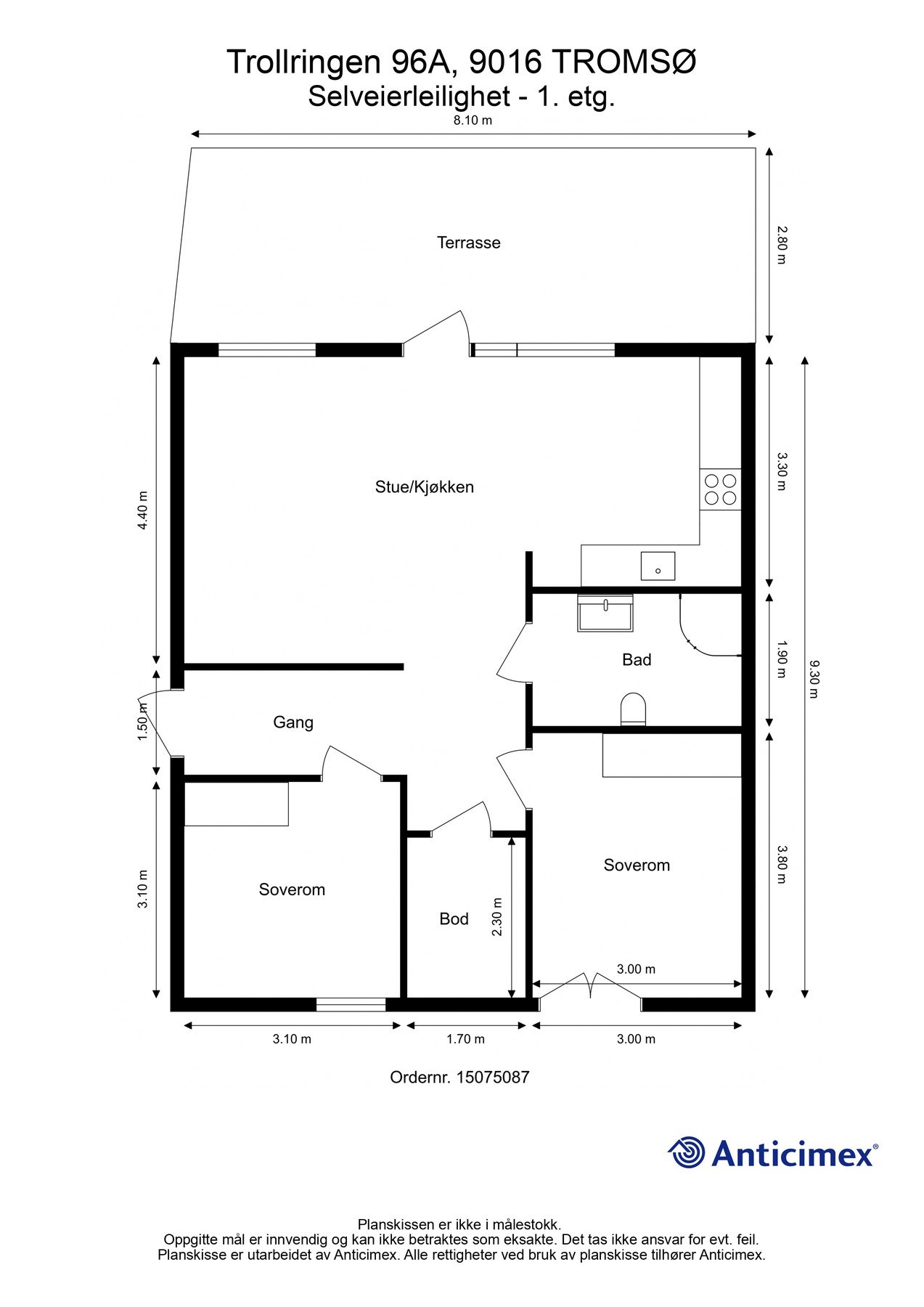 Plantegning Galleribilde