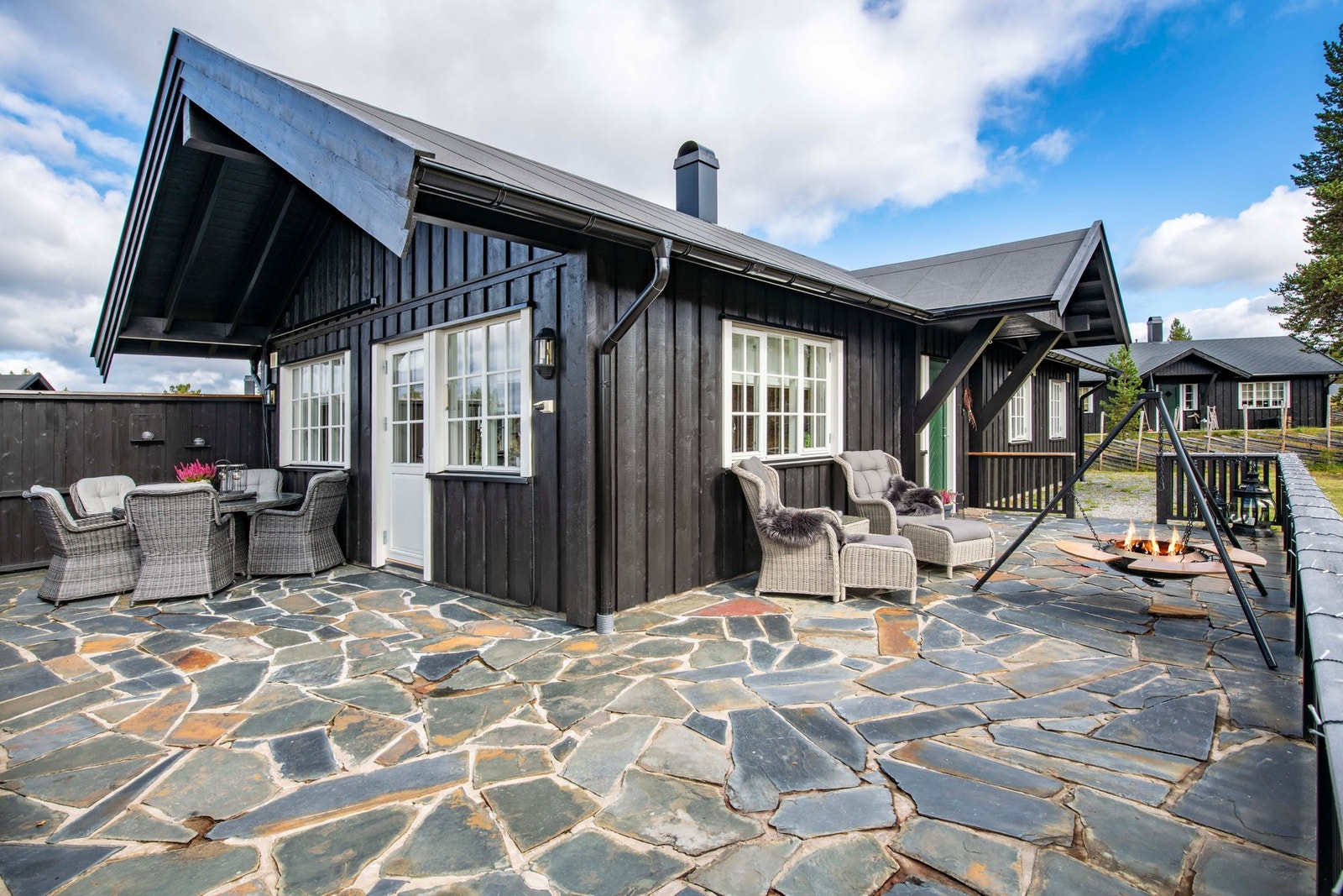 Skifene gir hytta det lille ekstra. Galleribilde