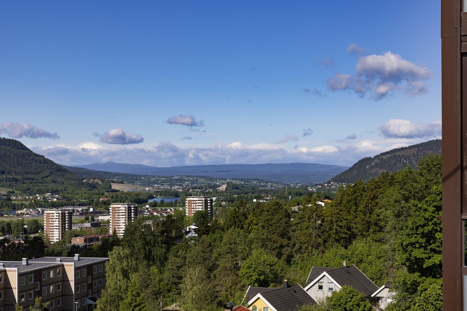 Nydelig utsikt fra balkongen. Galleribilde