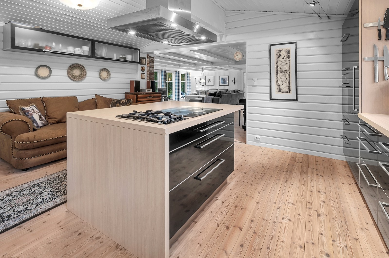 Stor kjøkkenøy Galleribilde