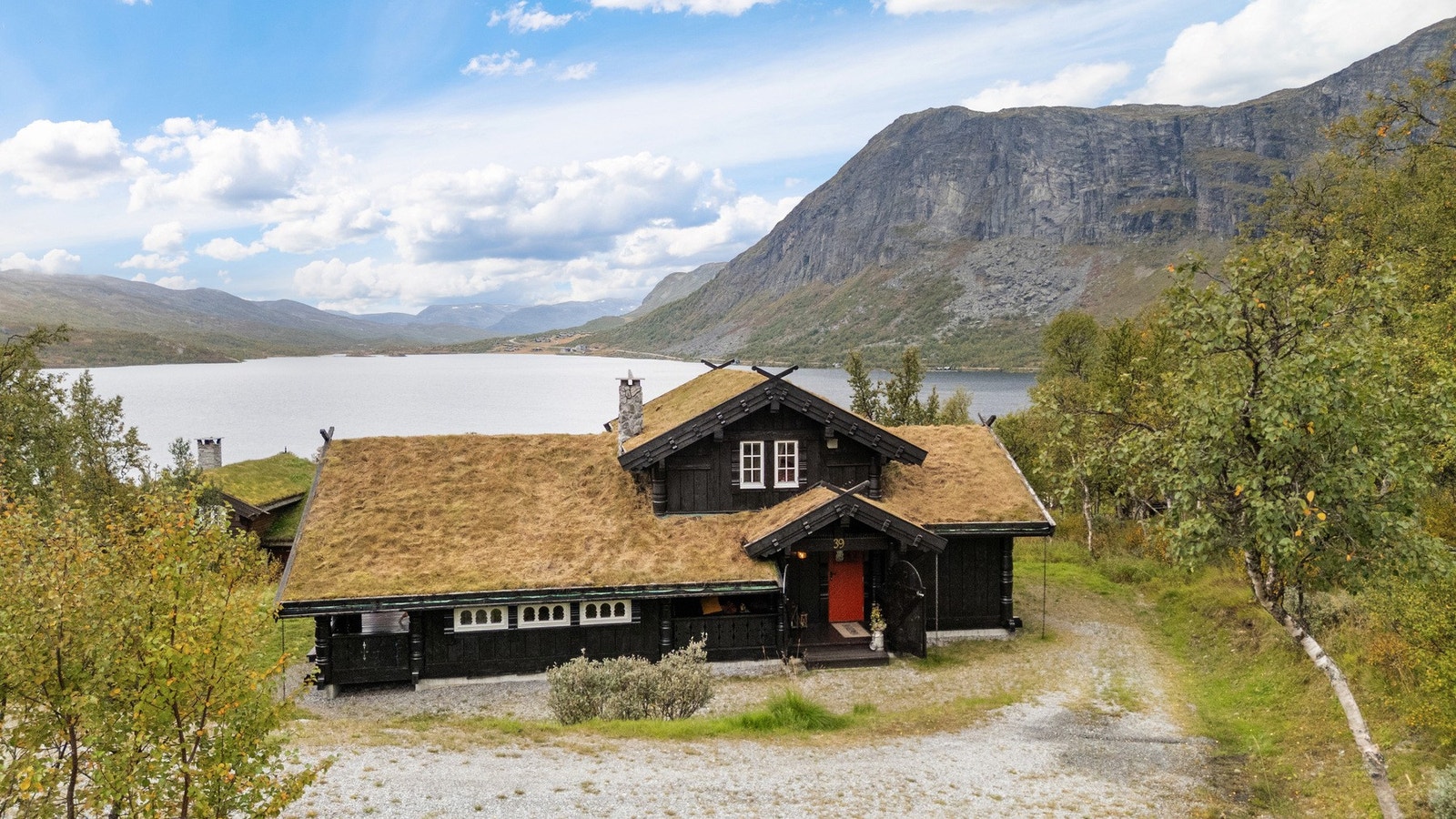 Plass til parkering ved hytta Galleribilde