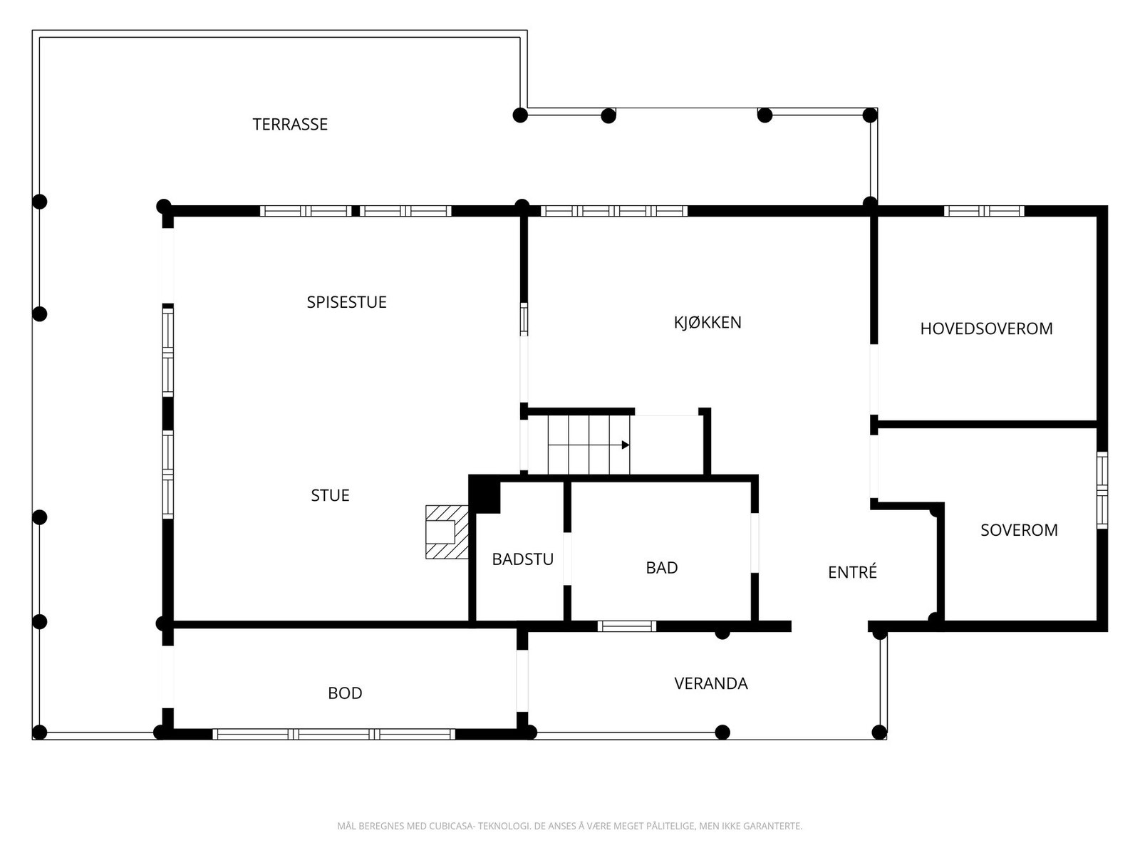 Plantegning 1.etasje Galleribilde