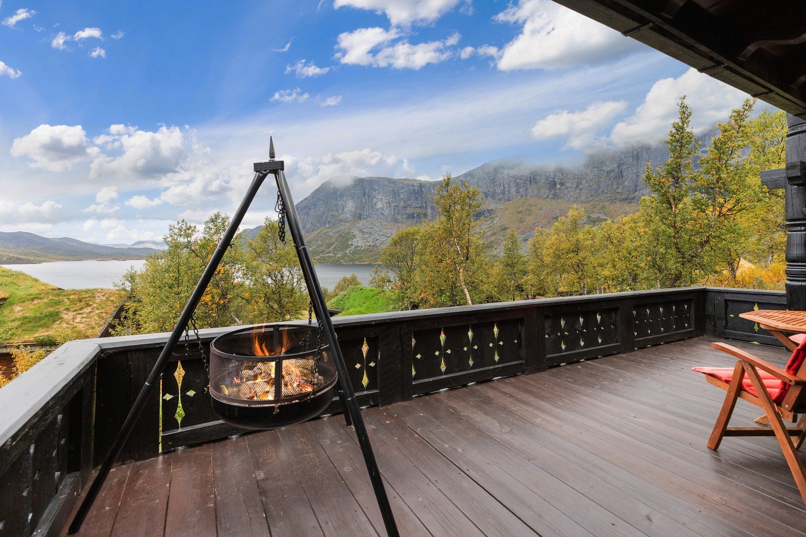 I Gudbrandslie 39 kan du nyte solen, utsikten og fjelluften Galleribilde