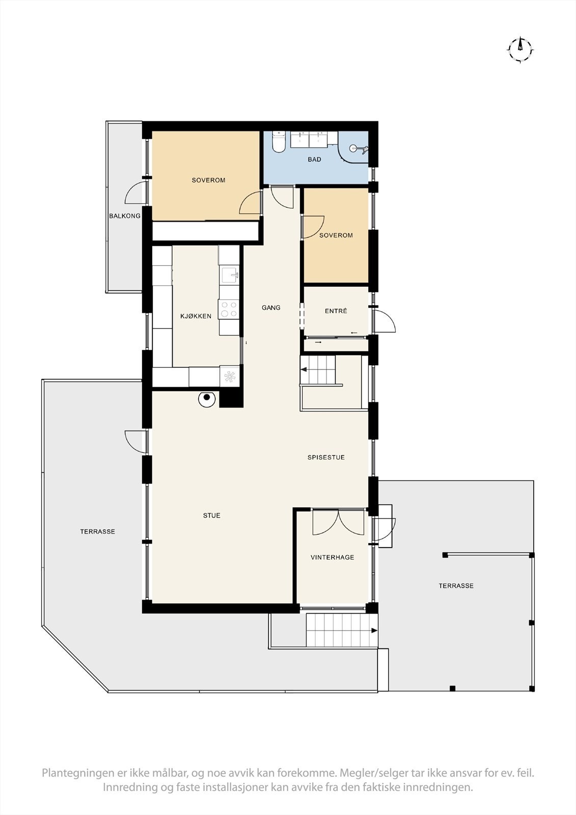 Plantegning 1. etasje. Galleribilde