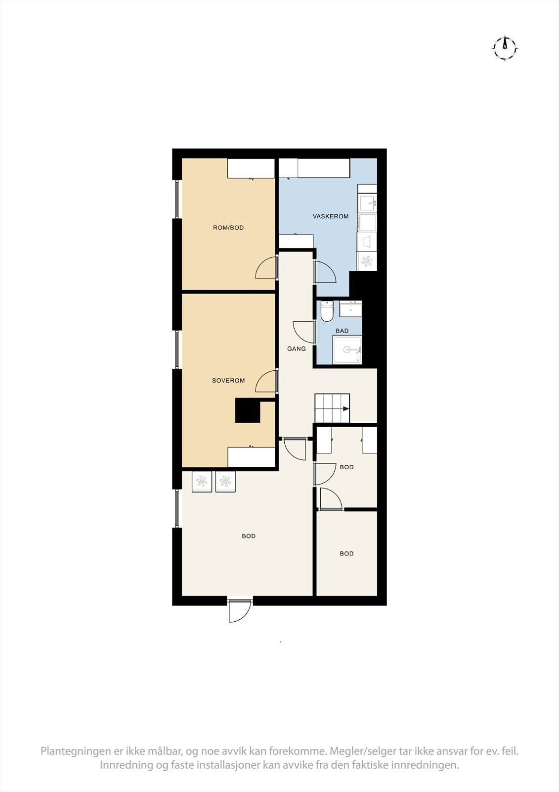 Plantegning underetasje. Galleribilde