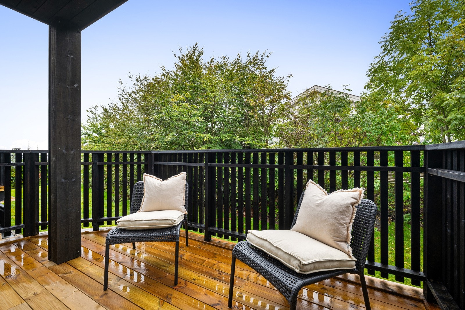 Flott balkong med god plass til utemøblement. Galleribilde