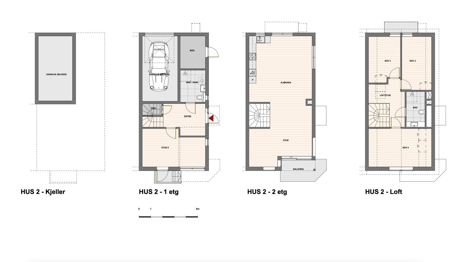 Plantegning av boligen. Se prospekt for oppdaterte byggetegninger. Galleribilde
