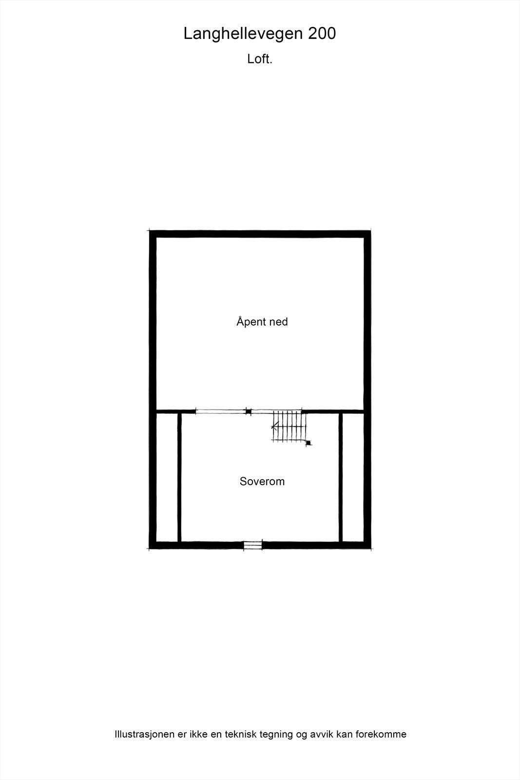 Planskisse loft Galleribilde