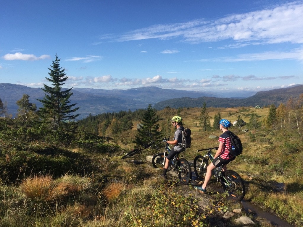 Stisykling i fjellet - et eldorado for terrengsyklister. Galleribilde