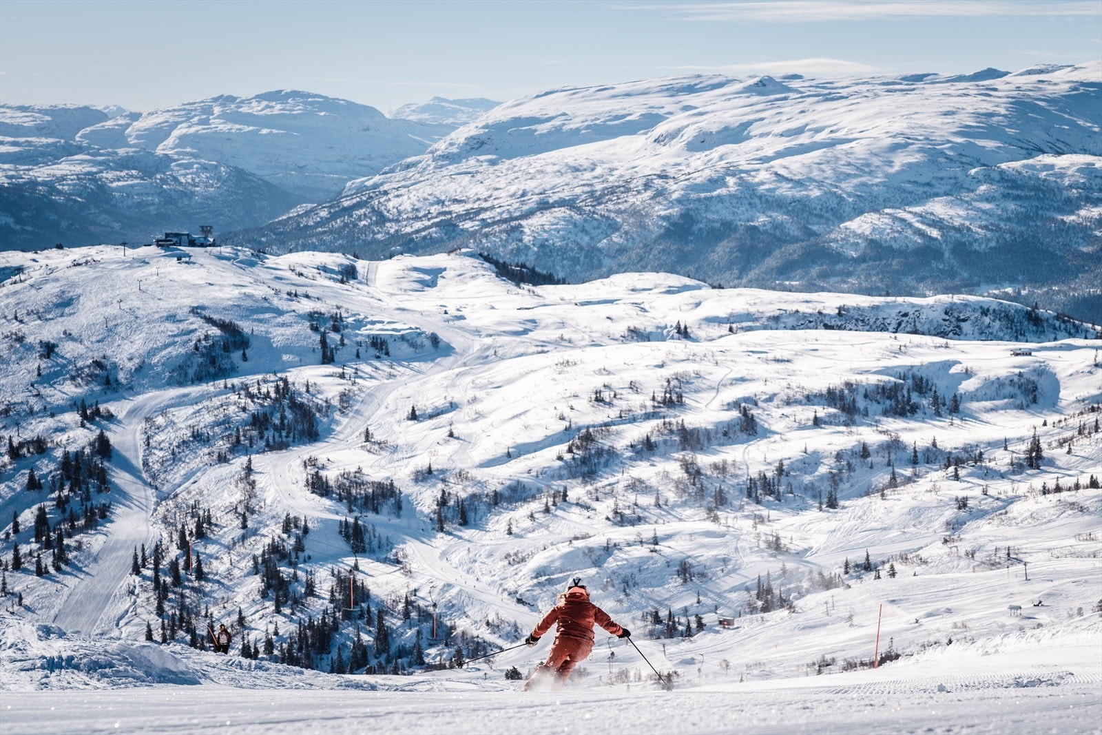 Voss Resort - et av landets beste alpinanlegg med 40 km preparerte nedfarter. Galleribilde