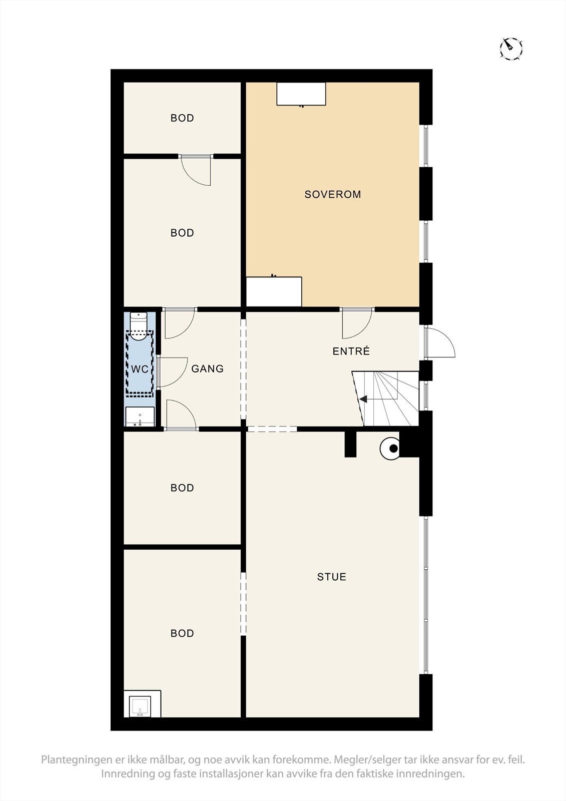 Plantegning underetasje. Galleribilde