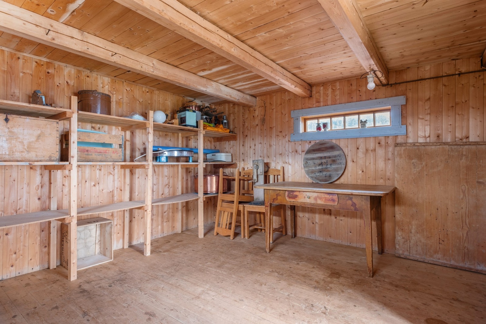 Stabbur består av uinnredet areal og benyttet for lagring. Galleribilde