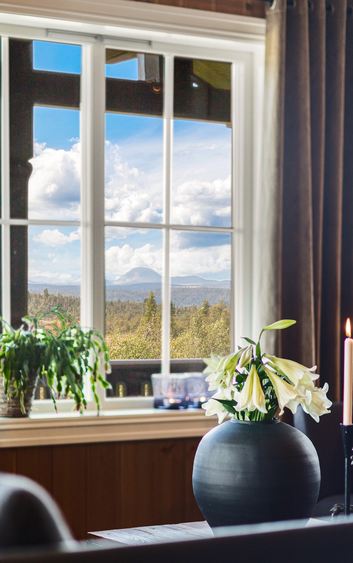 En nydelig utsikt sett fra vinduet Galleribilde