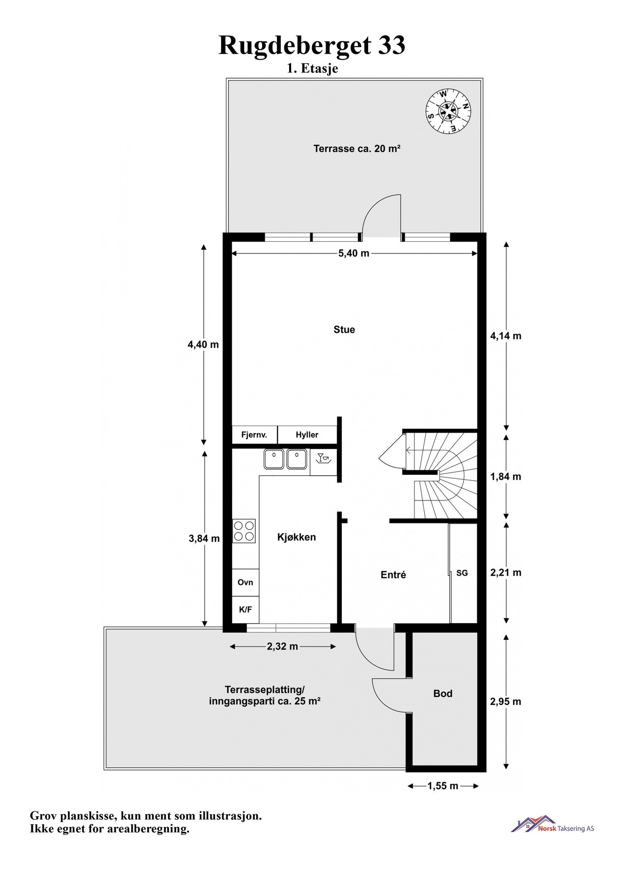 Planskisse 1.etasje Galleribilde