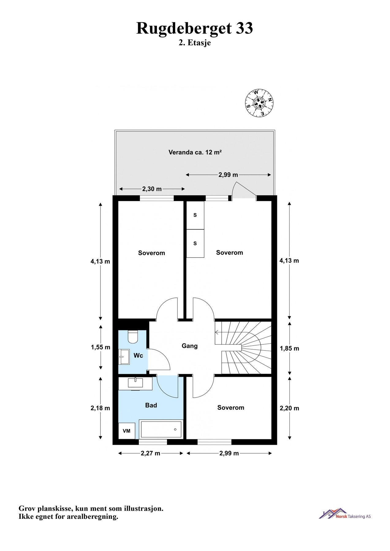 Planskisse 2.etasje Galleribilde