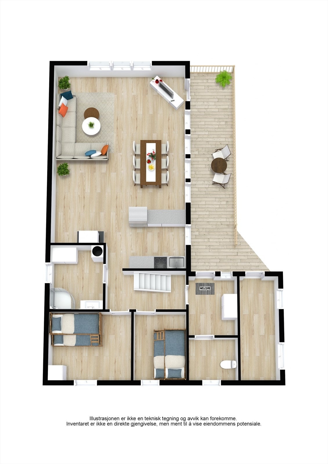 Plantegning 1.etasje Galleribilde