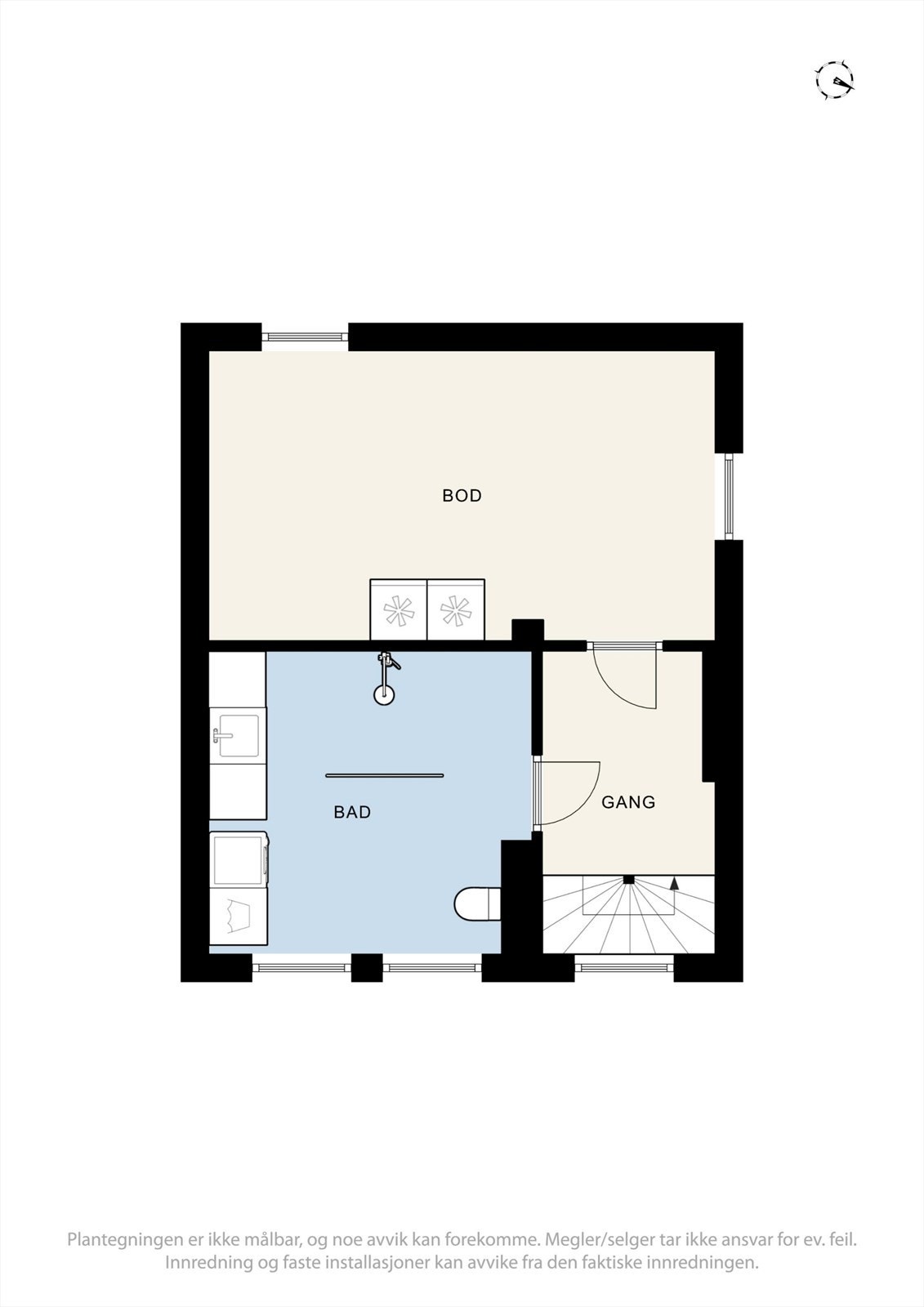 Plantegning kjeller Galleribilde