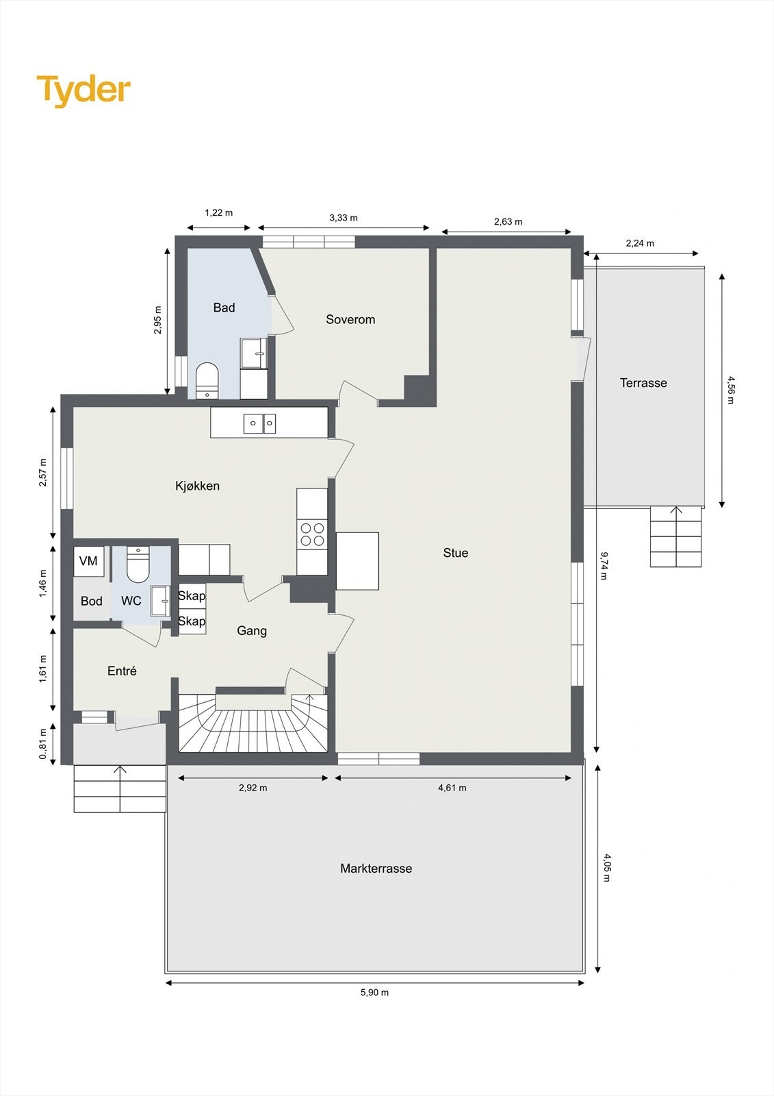 Plantegning 1. Etasje Galleribilde