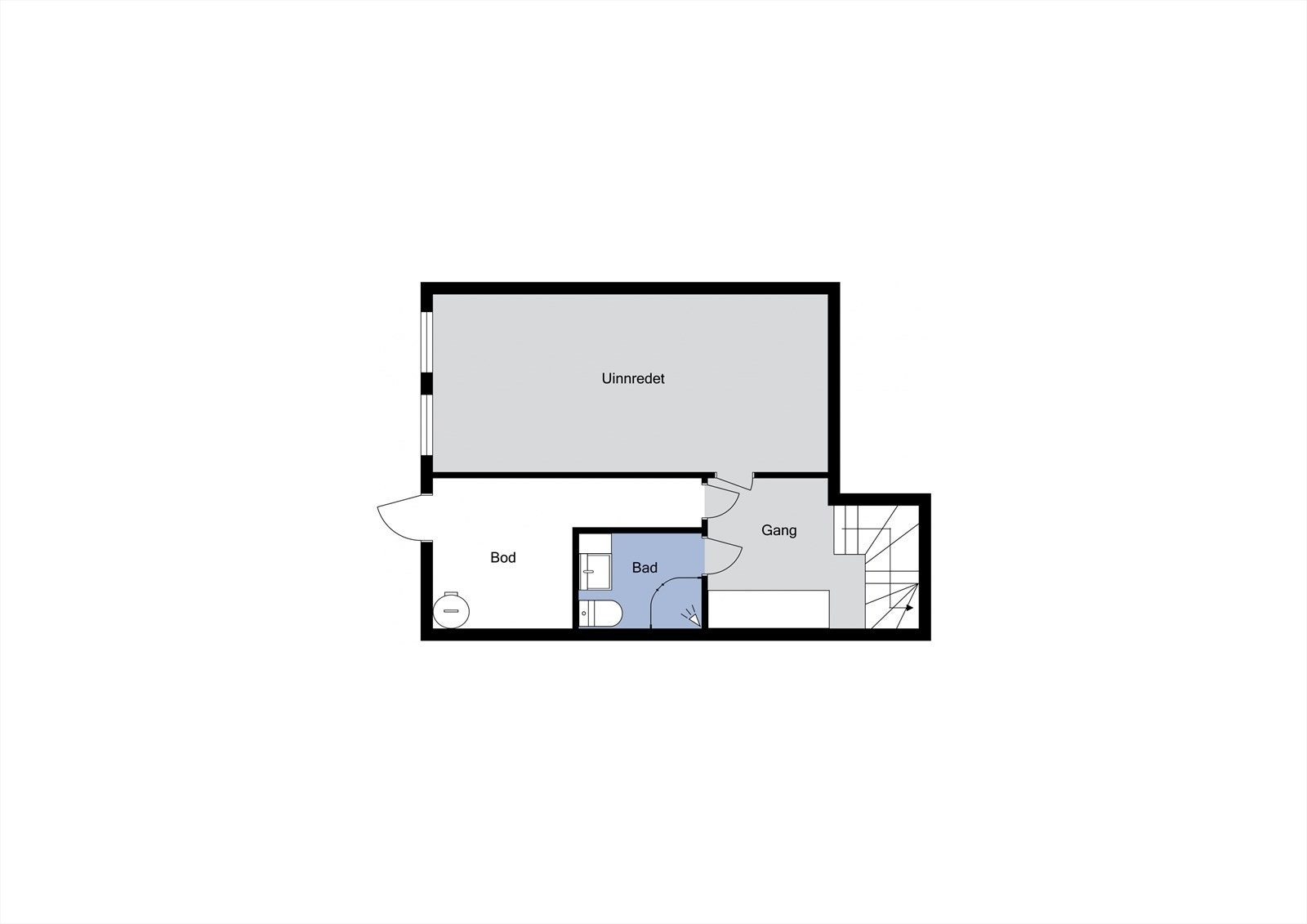 Plantegning - Underetasjen Galleribilde