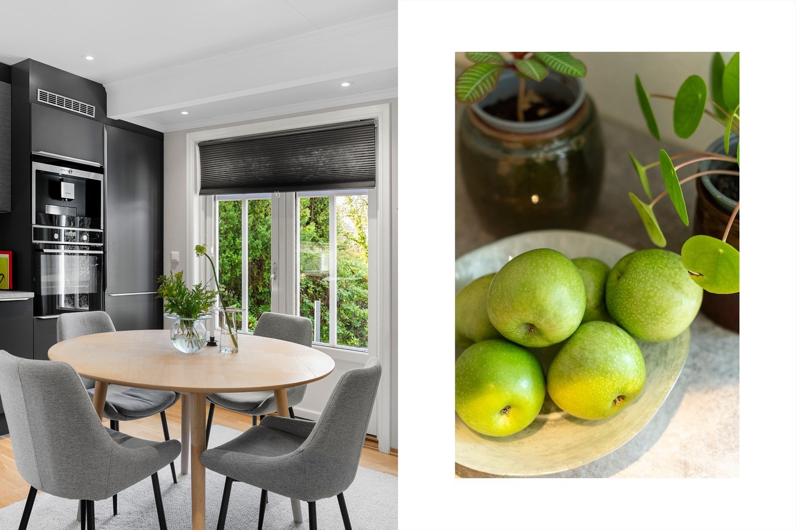 1. etasje - Moderne og tiltalende kjøkken med integrerte hvitevarer Galleribilde