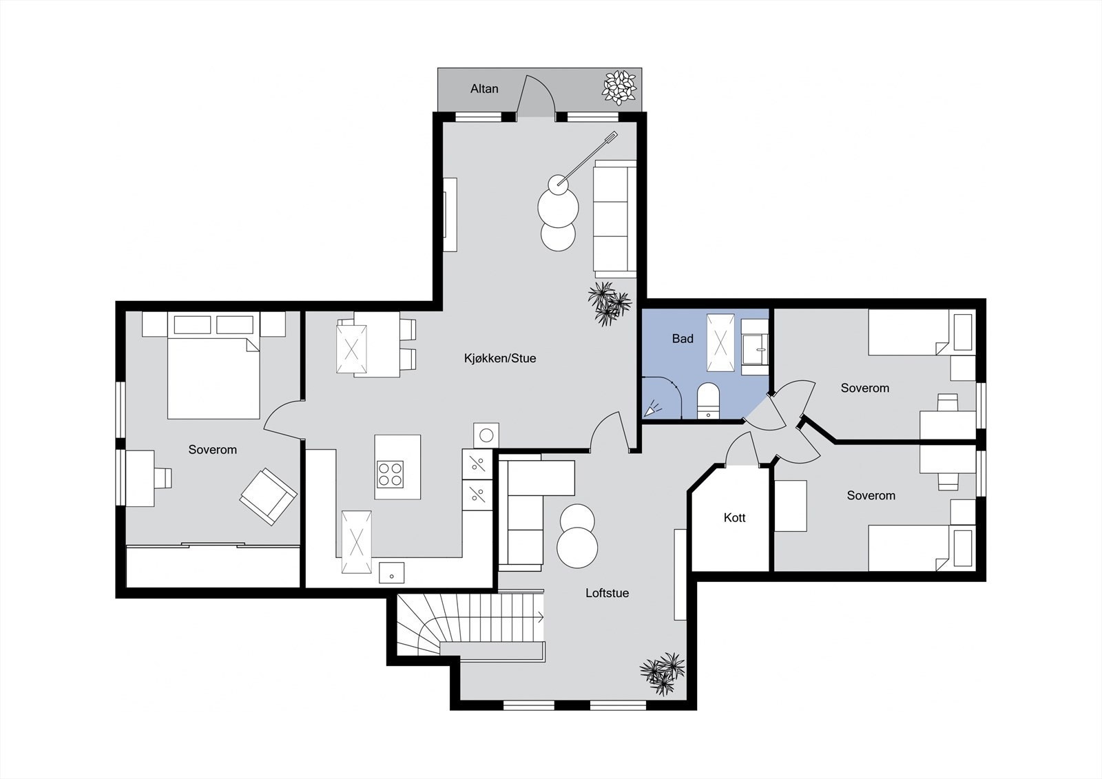 Plantegning - Loftsetasjen Galleribilde