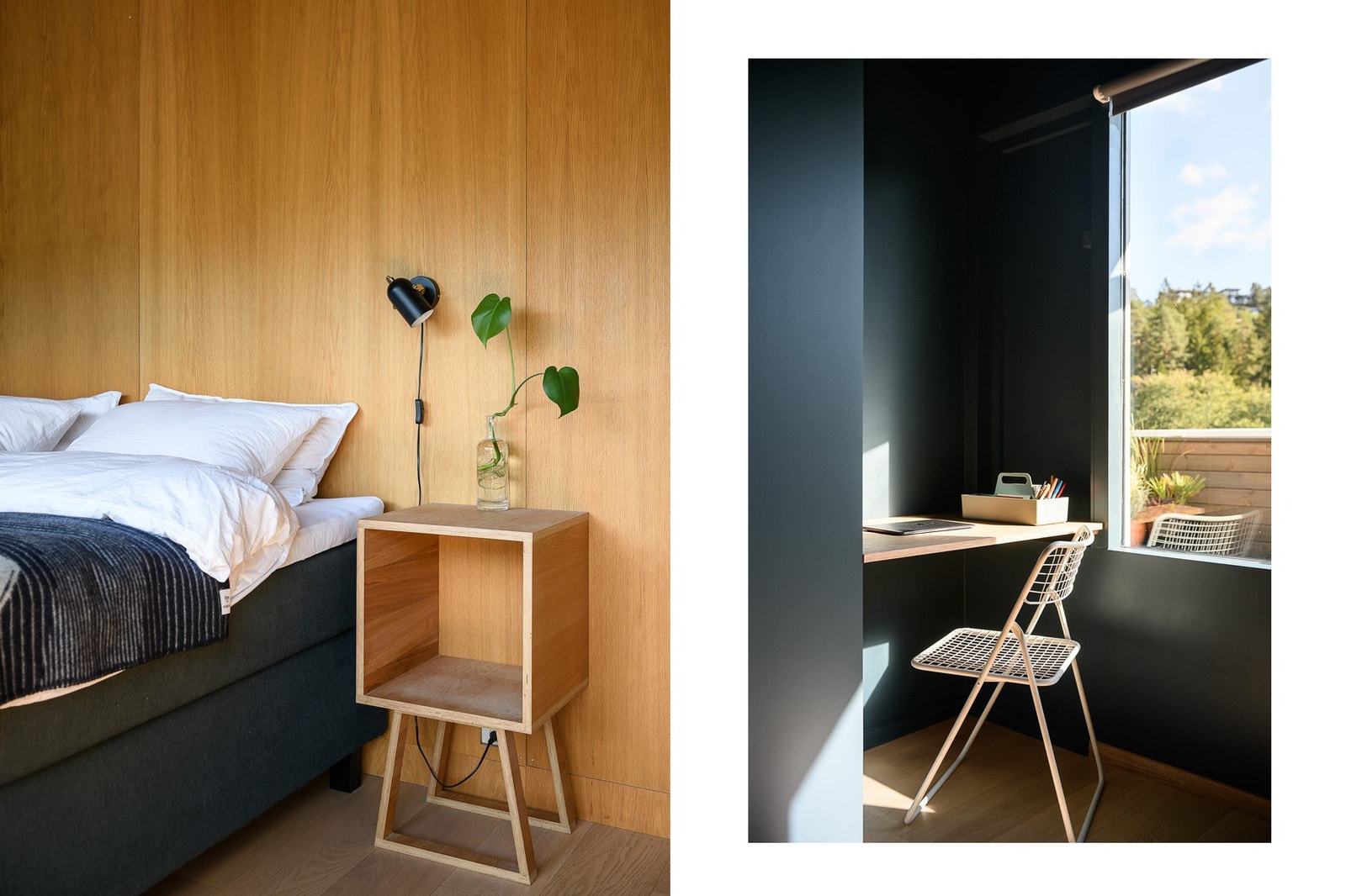 Flotte detaljer på soverom. Galleribilde