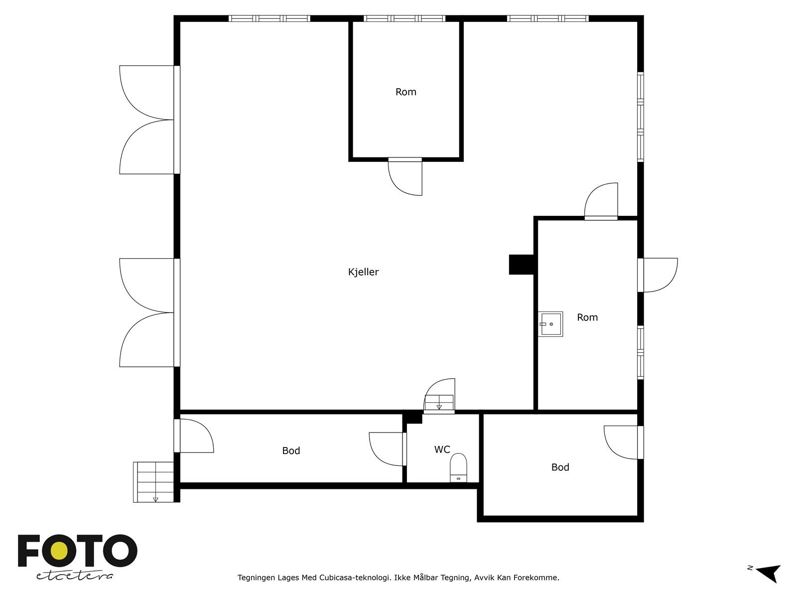 Planløsning kjeller! Galleribilde