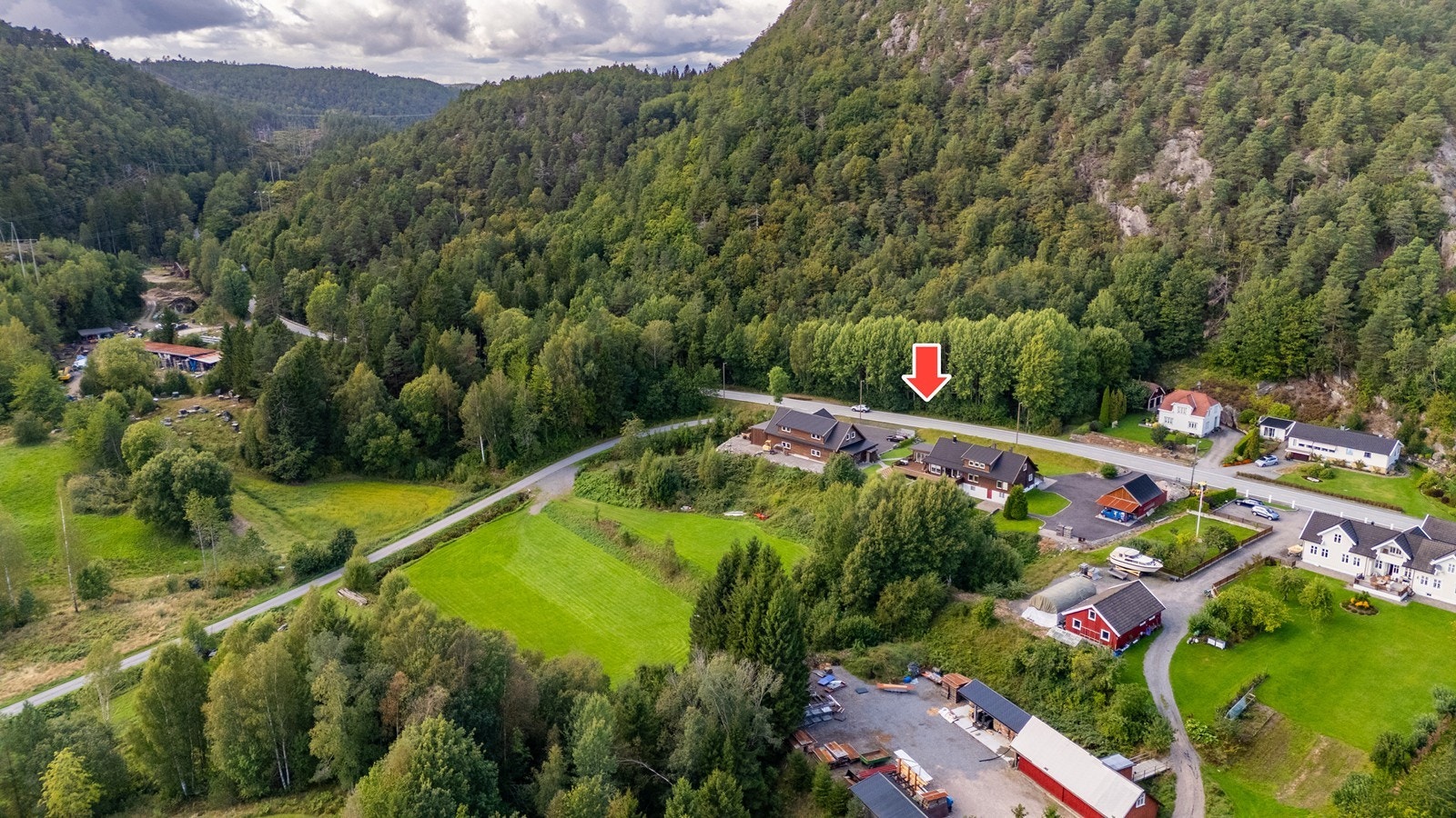 Sett fra luften. Galleribilde