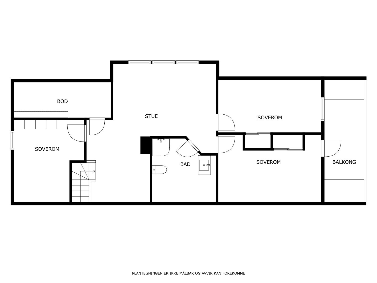 Planskisse loft. Galleribilde