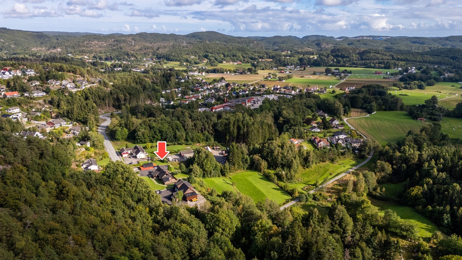 Sett fra luften. Galleribilde