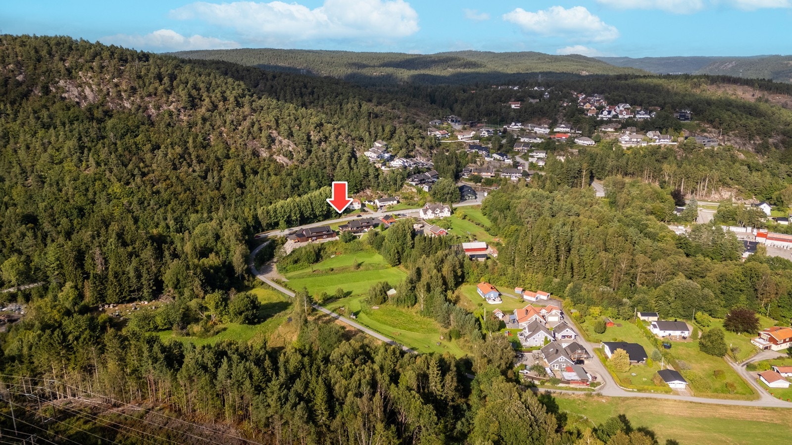 Sett fra luften. Galleribilde