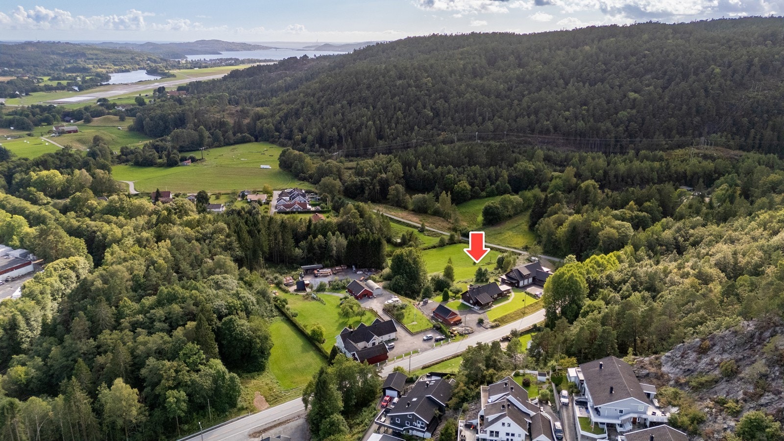 Sett fra luften. Galleribilde