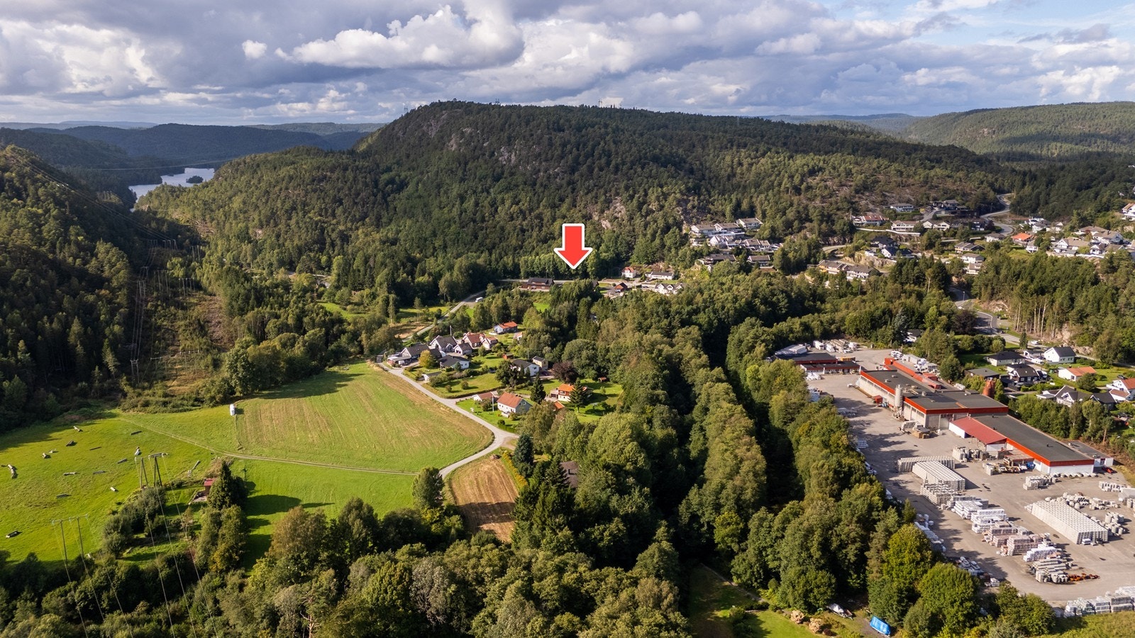 Sett fra luften. Galleribilde