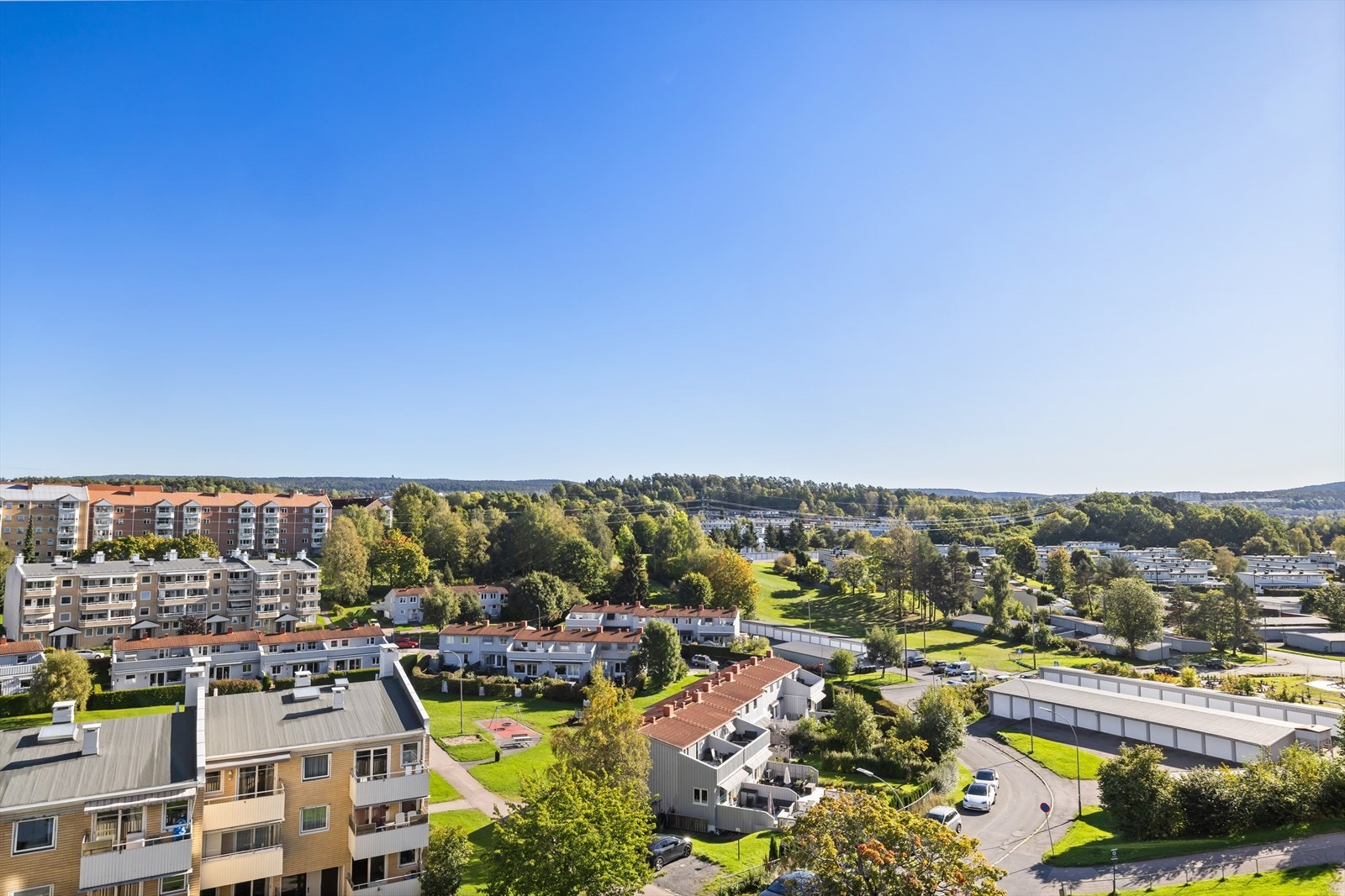 Utsynet fra balkongen. Galleribilde
