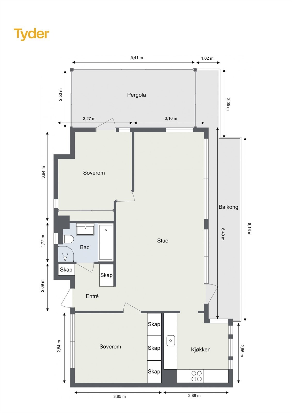 Plantegning Galleribilde