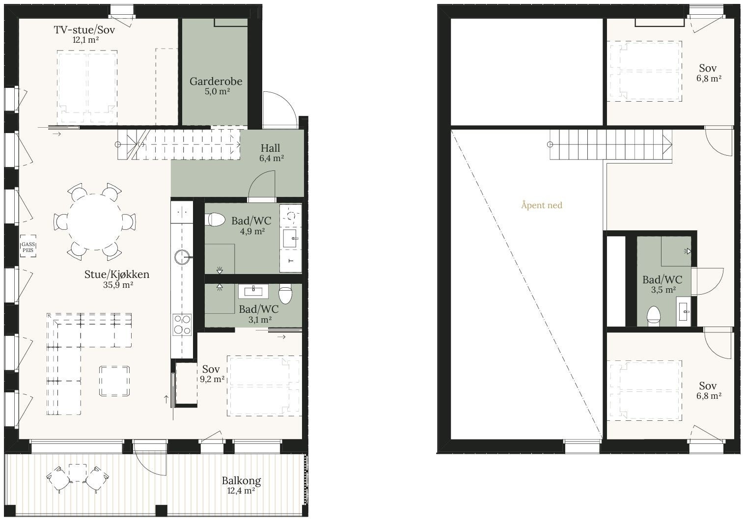 Plantegning for leilighet 7301 Galleribilde