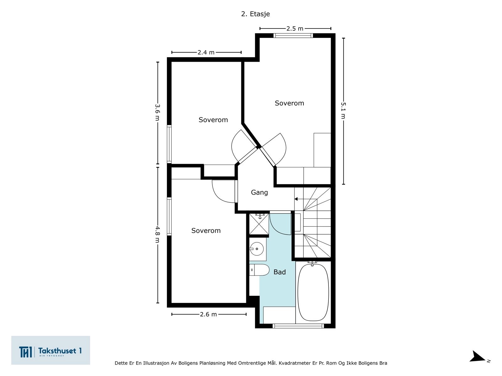 Plantegning 2. etasje Galleribilde