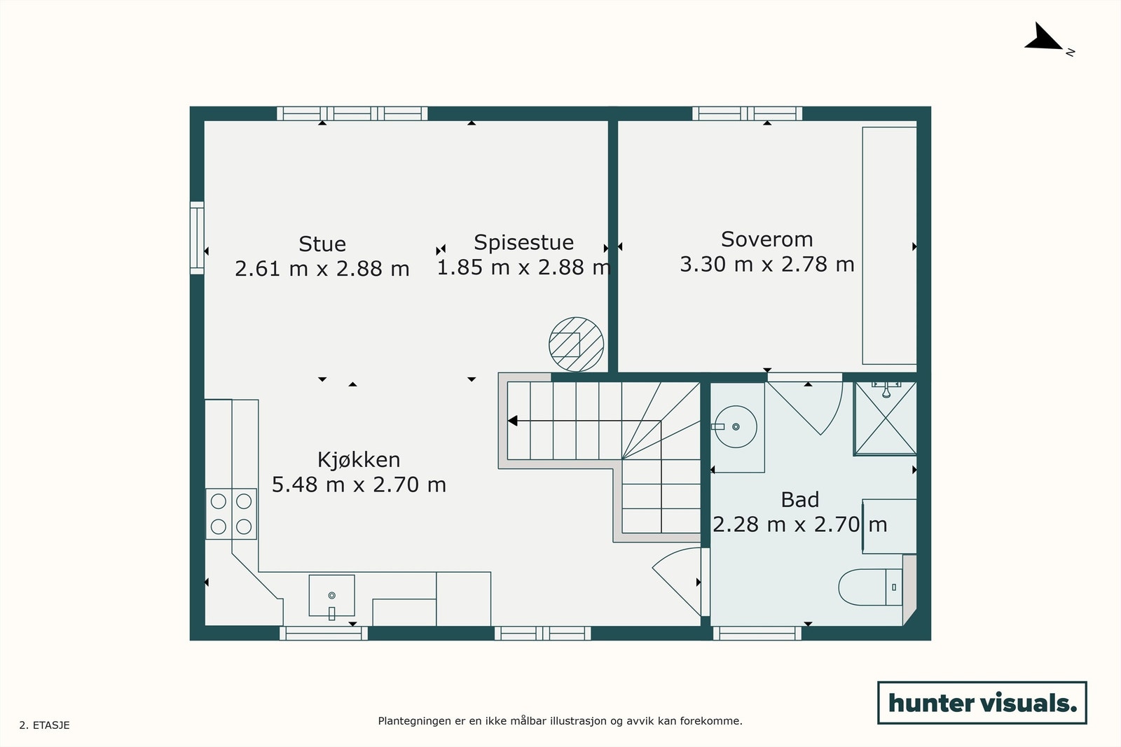 Plantegning - 2. etasje Galleribilde