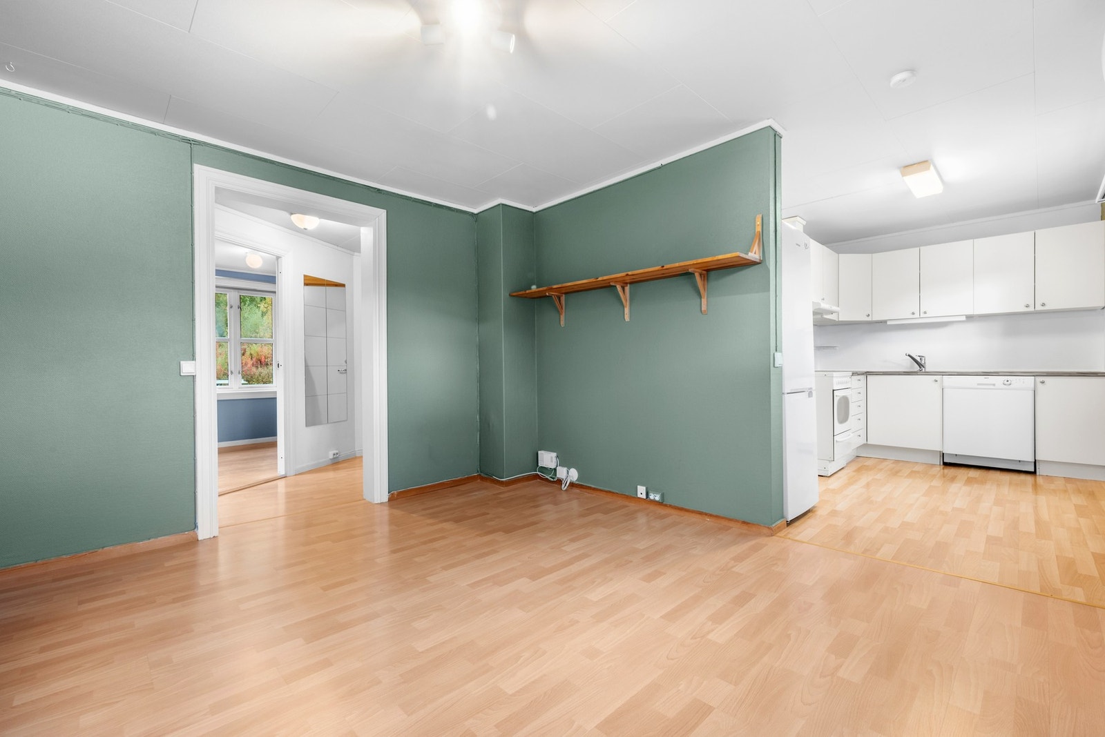 Leiligheten byr på en praktisk planløsning med gode fargevalg. Galleribilde