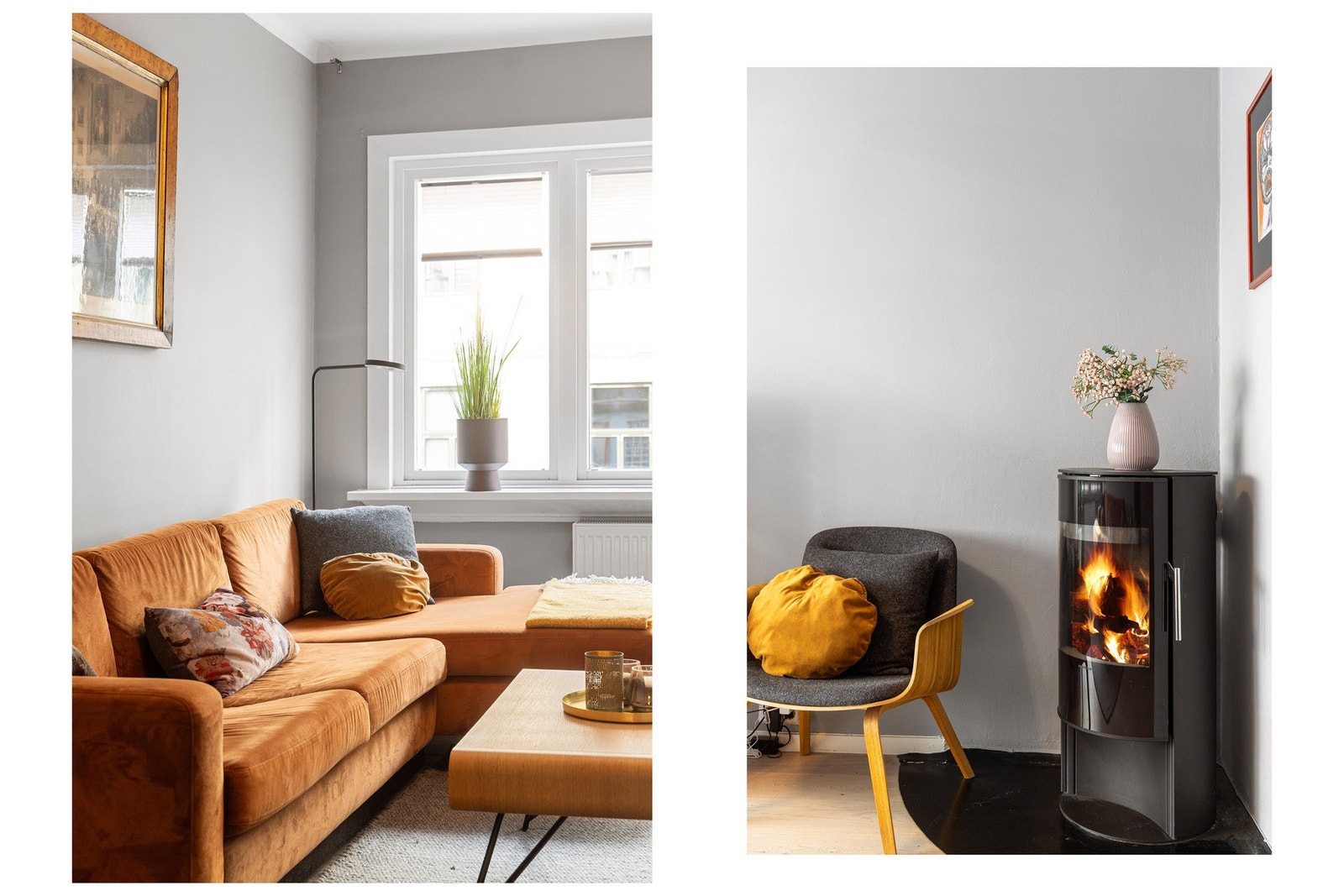 Stuen utgjør et lyst og innbydende oppholdsrom med generøse vindusflater som slipper godt med dagslys inn. Galleribilde